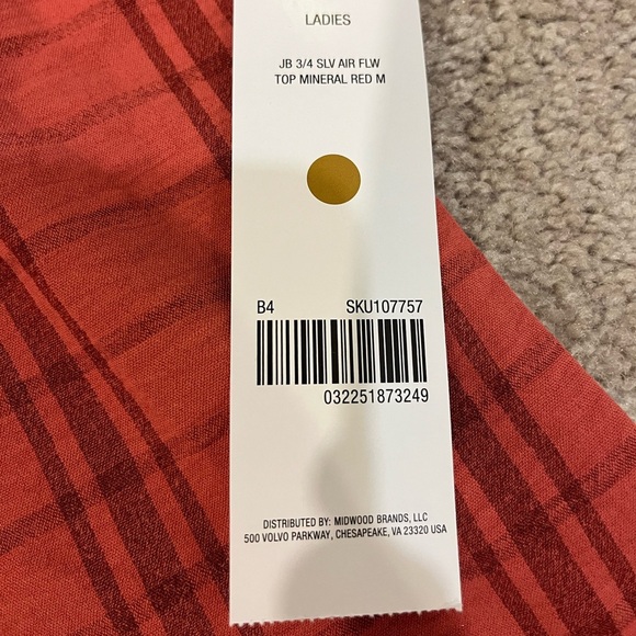 Just Be 3/4 Sleeve Air Flow V-neck Top - Picture 4 of 9